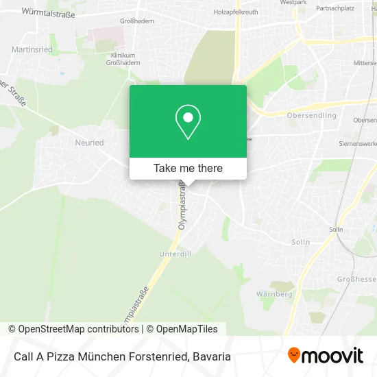 Карта Call A Pizza München Forstenried