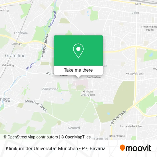 Карта Klinikum der Universität München - P7