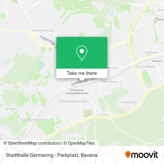 Карта Stadthalle Germering - Parkplatz