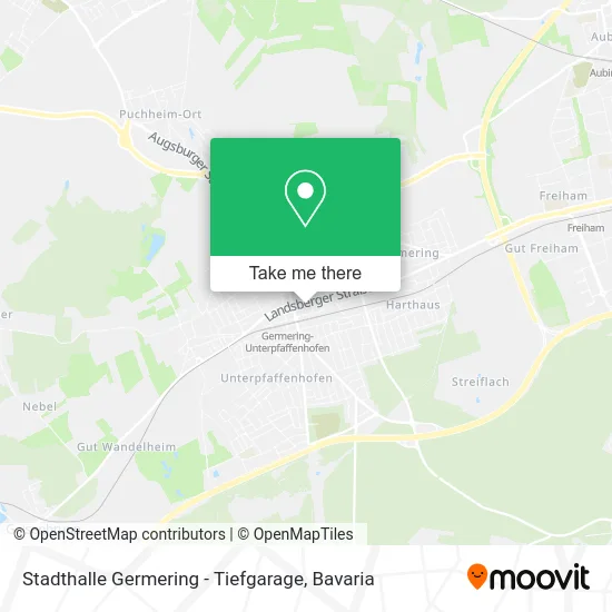Карта Stadthalle Germering - Tiefgarage