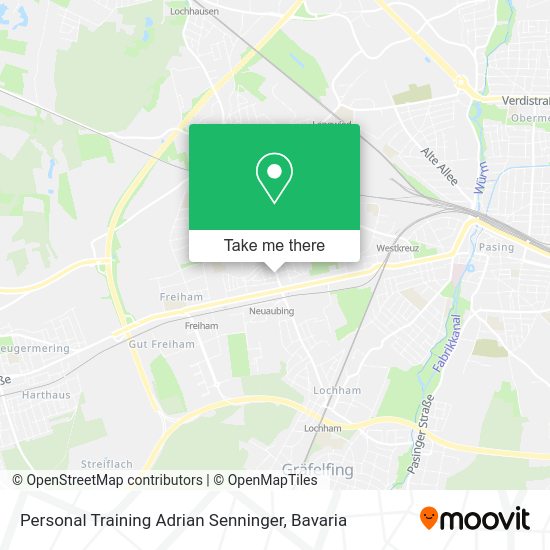 Карта Personal Training Adrian Senninger