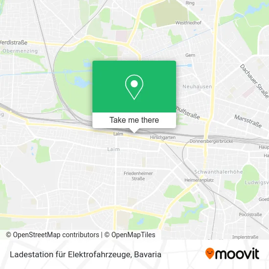 Карта Ladestation für Elektrofahrzeuge