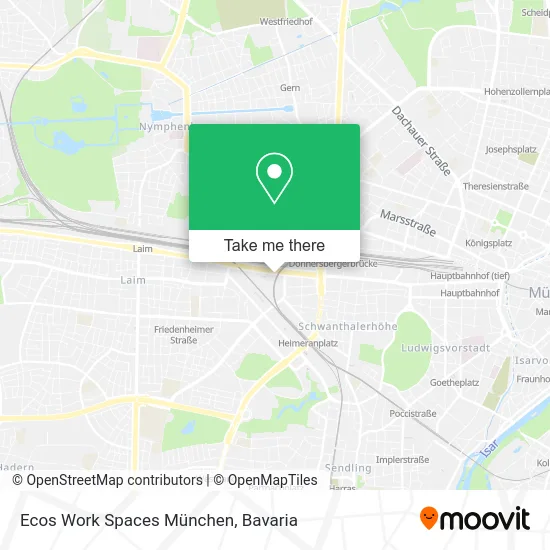Карта Ecos Work Spaces München