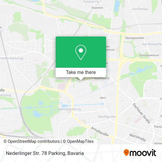 Карта Nederlinger Str. 78 Parking
