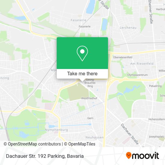 Карта Dachauer Str. 192 Parking
