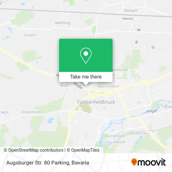 Карта Augsburger Str. 80 Parking