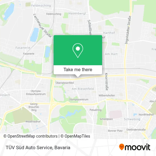 TÜV Süd Auto Service map