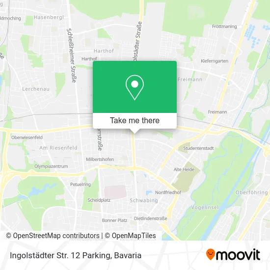 Карта Ingolstädter Str. 12 Parking