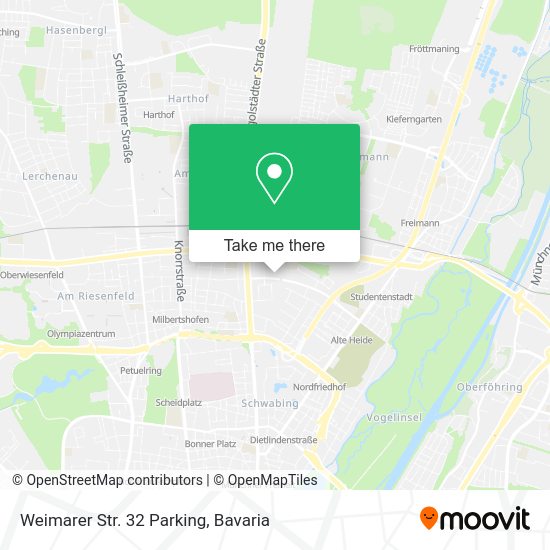 Карта Weimarer Str. 32 Parking
