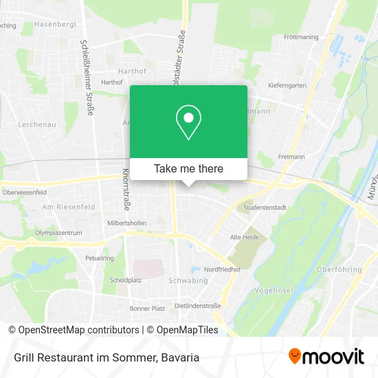 Карта Grill Restaurant im Sommer