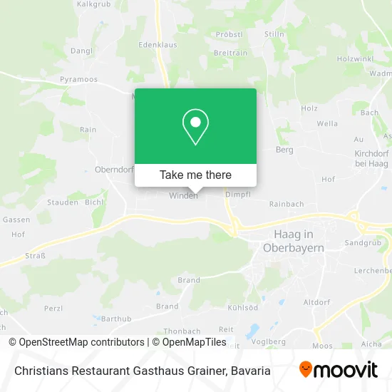 Christians Restaurant Gasthaus Grainer map