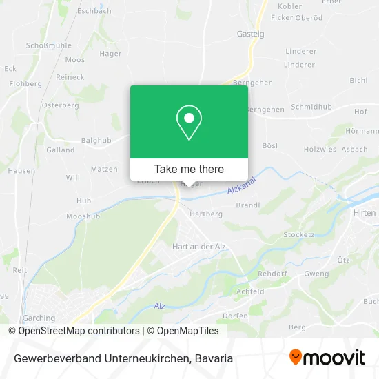 Карта Gewerbeverband Unterneukirchen