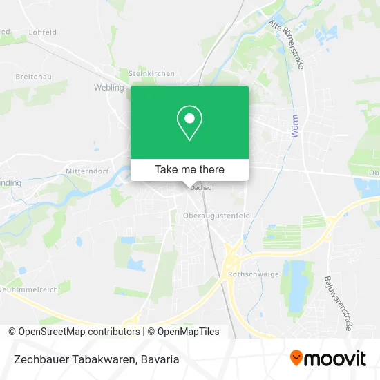 Карта Zechbauer Tabakwaren