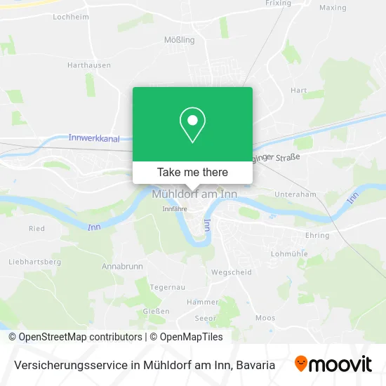 Карта Versicherungsservice in Mühldorf am Inn