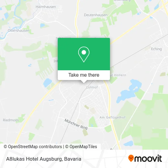 Карта A8lukas Hotel Augsburg