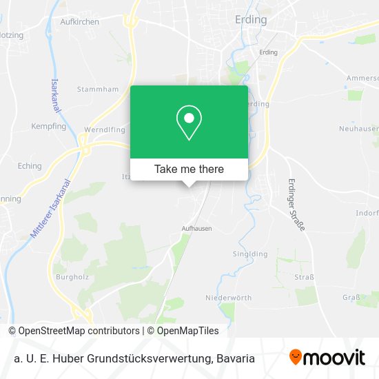 Карта a. U. E. Huber Grundstücksverwertung