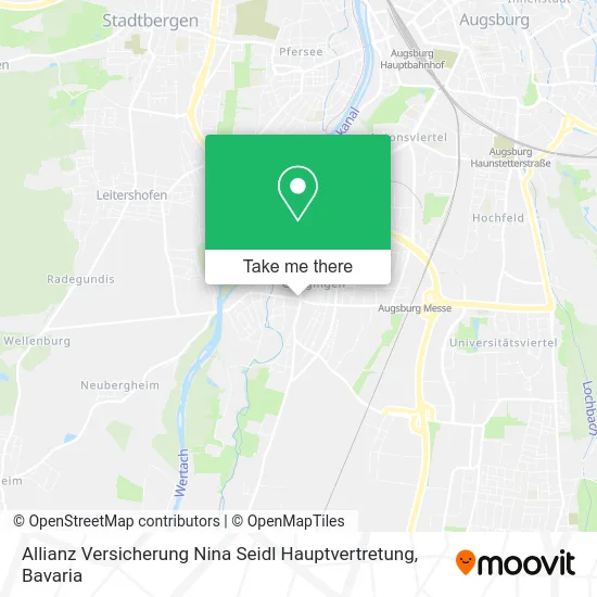 Карта Allianz Versicherung Nina Seidl Hauptvertretung
