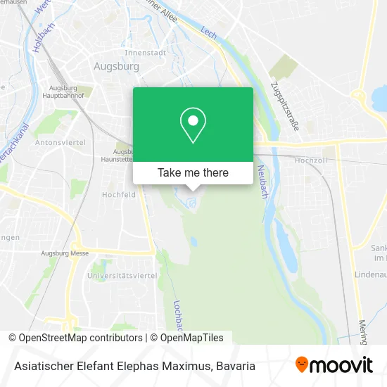 Карта Asiatischer Elefant Elephas Maximus