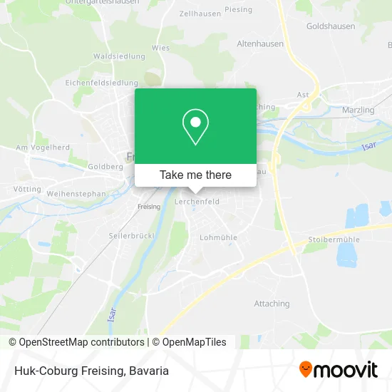 Huk-Coburg Freising map