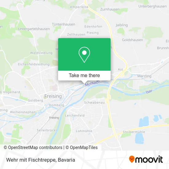 Карта Wehr mit Fischtreppe