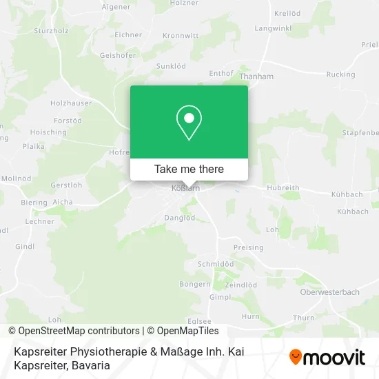 Карта Kapsreiter Physiotherapie & Maßage Inh. Kai Kapsreiter
