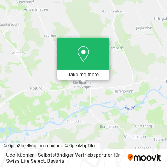 Карта Udo Küchler - Selbstständiger Vertriebspartner für Swiss Life Select