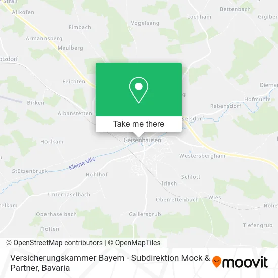 Карта Versicherungskammer Bayern - Subdirektion Mock & Partner