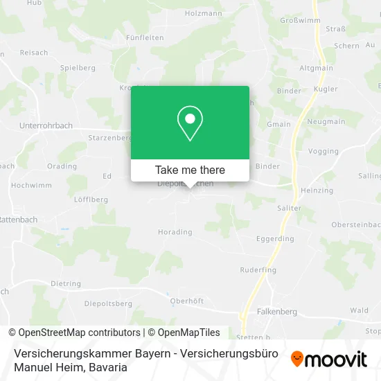 Карта Versicherungskammer Bayern - Versicherungsbüro Manuel Heim