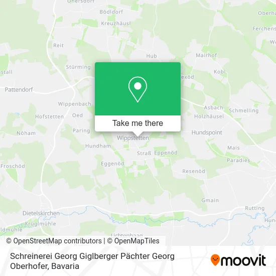 Schreinerei Georg Giglberger Pächter Georg Oberhofer map
