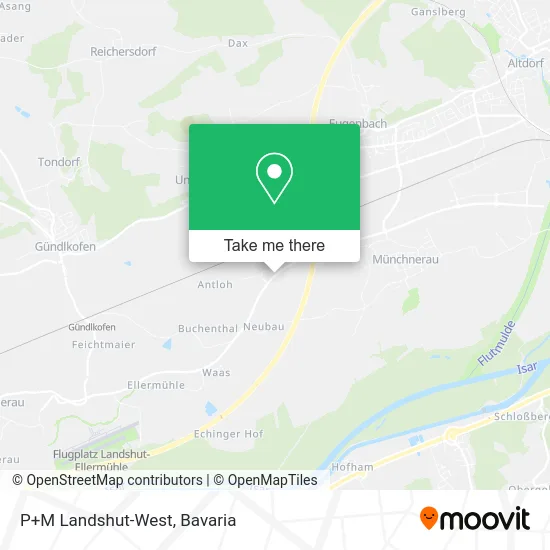 P+M Landshut-West map