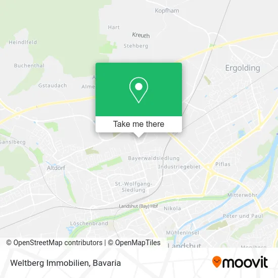 Карта Weltberg Immobilien