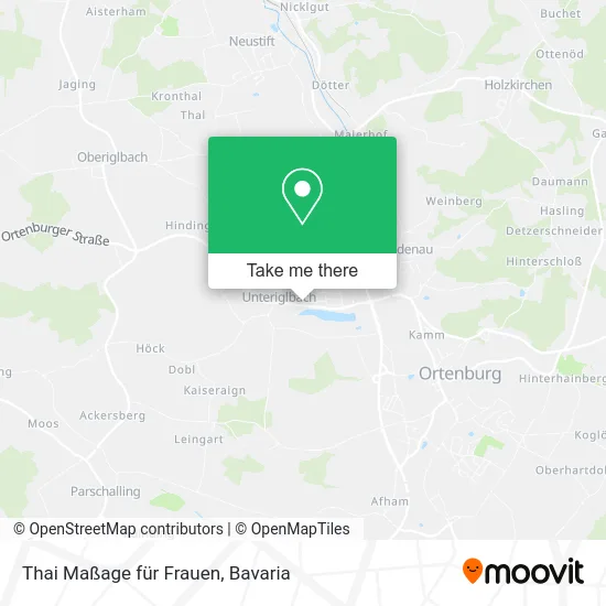 Карта Thai Maßage für Frauen