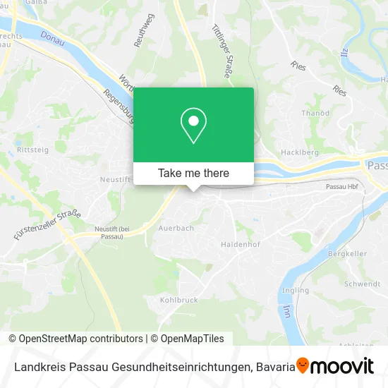 Landkreis Passau Gesundheitseinrichtungen map