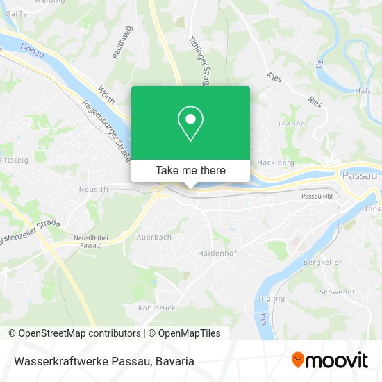 Карта Wasserkraftwerke Passau