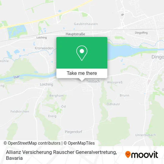 Карта Allianz Versicherung Rauscher Generalvertretung