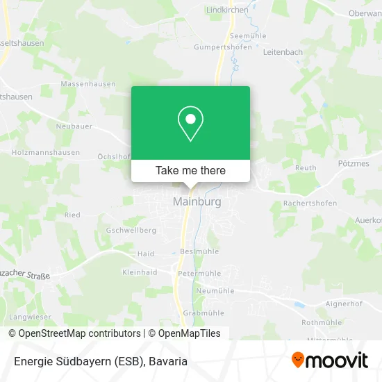 Карта Energie Südbayern (ESB)