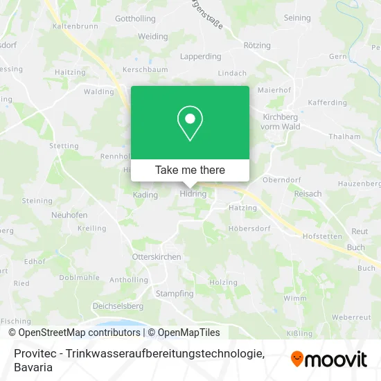Карта Provitec - Trinkwasseraufbereitungstechnologie