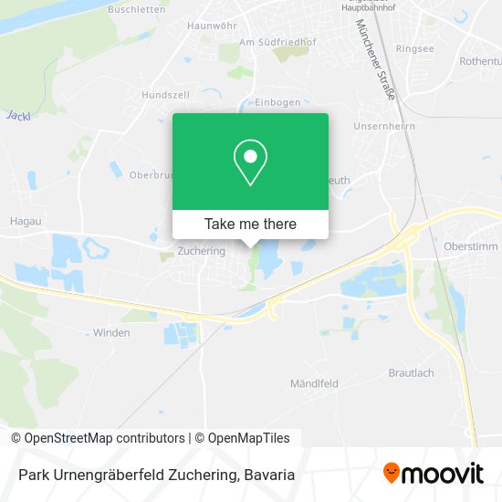 Карта Park Urnengräberfeld Zuchering