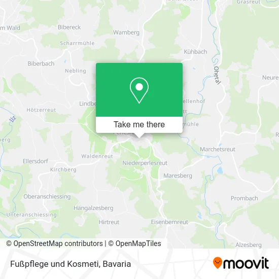 Карта Fußpflege und Kosmeti
