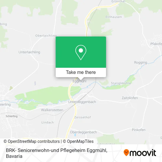 Карта BRK- Seniorenwohn-und Pflegeheim Eggmühl
