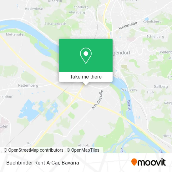 Карта Buchbinder Rent A-Car