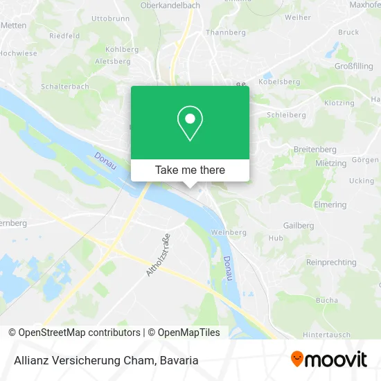 Карта Allianz Versicherung Cham