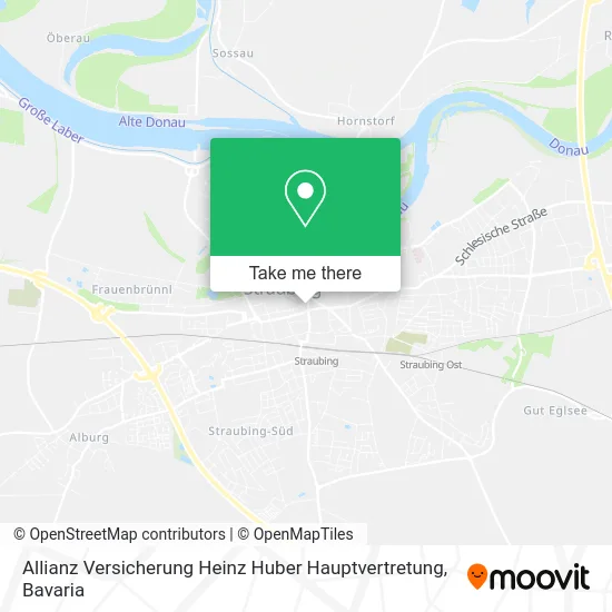 Карта Allianz Versicherung Heinz Huber Hauptvertretung