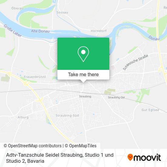 Карта Adtv-Tanzschule Seidel Straubing, Studio 1 und Studio 2