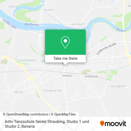 Карта Adtv-Tanzschule Seidel Straubing, Studio 1 und Studio 2