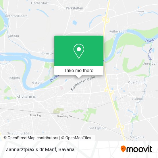 Карта Zahnarztpraxis dr Manf