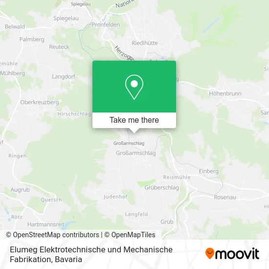 Карта Elumeg Elektrotechnische und Mechanische Fabrikation