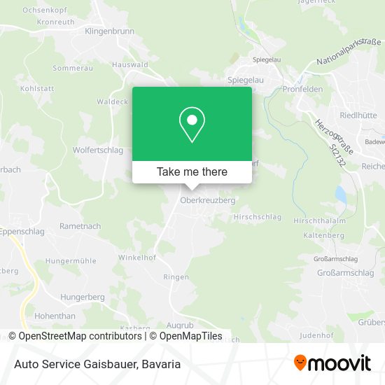 Карта Auto Service Gaisbauer