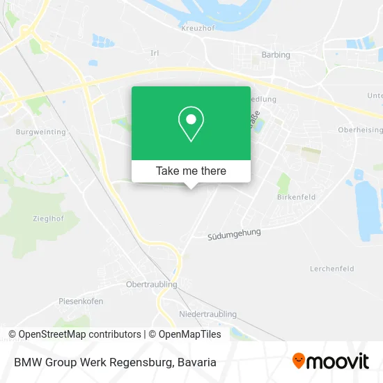 BMW Group Werk Regensburg map