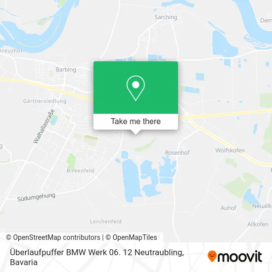 Карта Überlaufpuffer BMW Werk 06. 12 Neutraubling